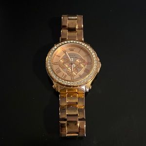 Juicy Couture Pedigree Rose Gold Dial Stainless Steel Women's Watch